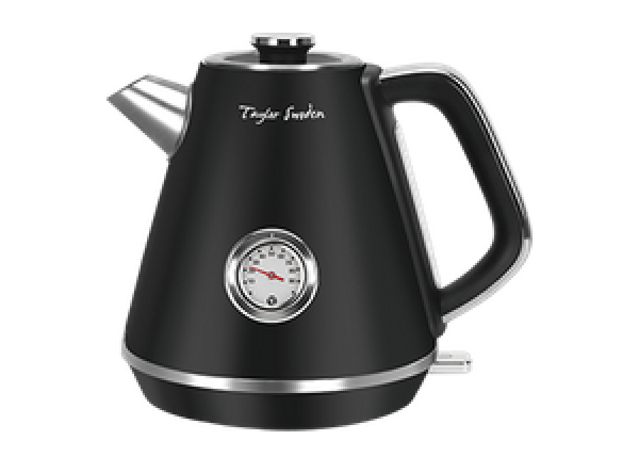 Taylor Swoden Aladin – Hervidor de agua eléctrico, 2200W, inalámbrico, diseño retro, 1,7 litros, acero inoxidable, apagado automático, ventana para visualizar la temperatura.