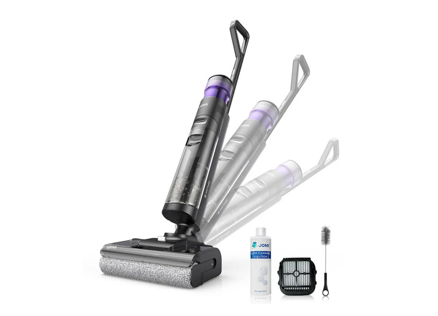 JONR ED12 Pro Max Aspirador Seco y Húmedo Inalámbrico 180° Reclinable Trapeadora Inteligente 17000Pa Autolimpieza 70°C…