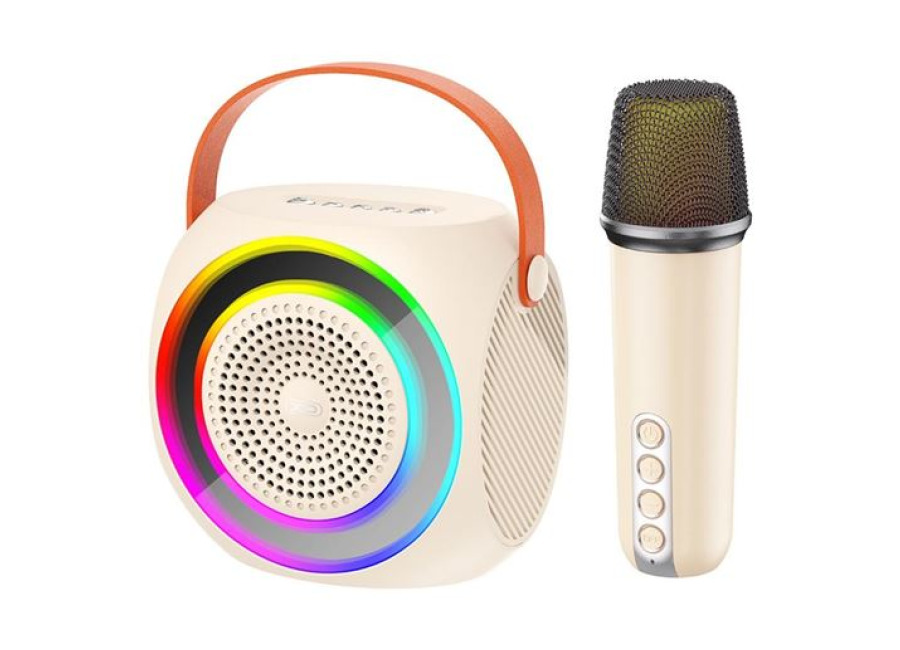 Altavoz Karaoke Bluetooth XO F42 RGB + Microfono Rosa (2)