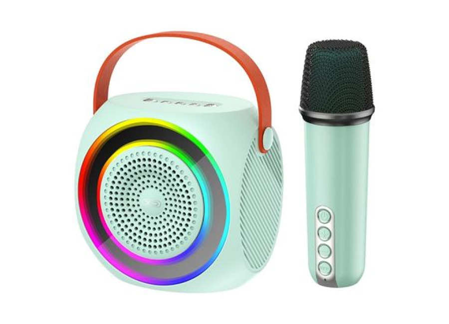 Altavoz Karaoke Bluetooth XO F42 RGB + Microfono Azul (2)