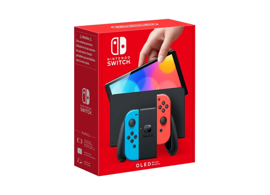 Nintendo Switch Modelo OLED Azul Neon/Rojo Neon (2)