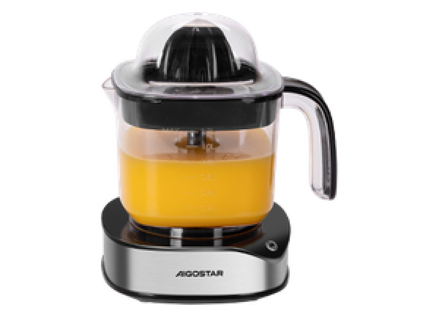Aigostar Juicy – Exprimidor eléctrico, 40W, 1,2 L de capacidad, rotación bidireccional, 2 conos de distin