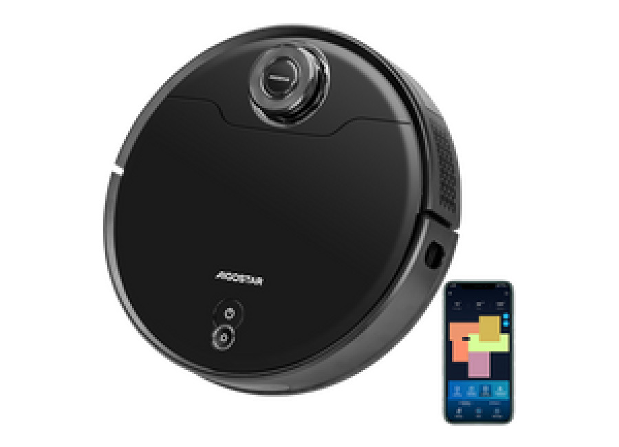 Aigostar Robot aspirador y friegasuelos, sistema inteligente de navegación láser LDS, 2700Pa, mapeo intel