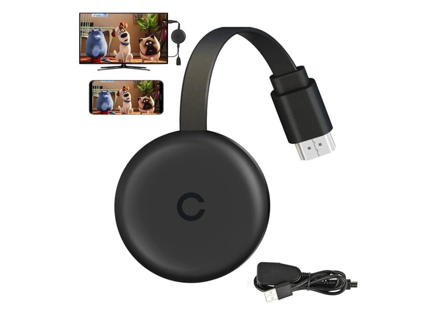 Adaptador HDMI inalámbrico, Dongle para TV, 1080P Full HD Miracast, streaming de vídeo de Android, Windows,…