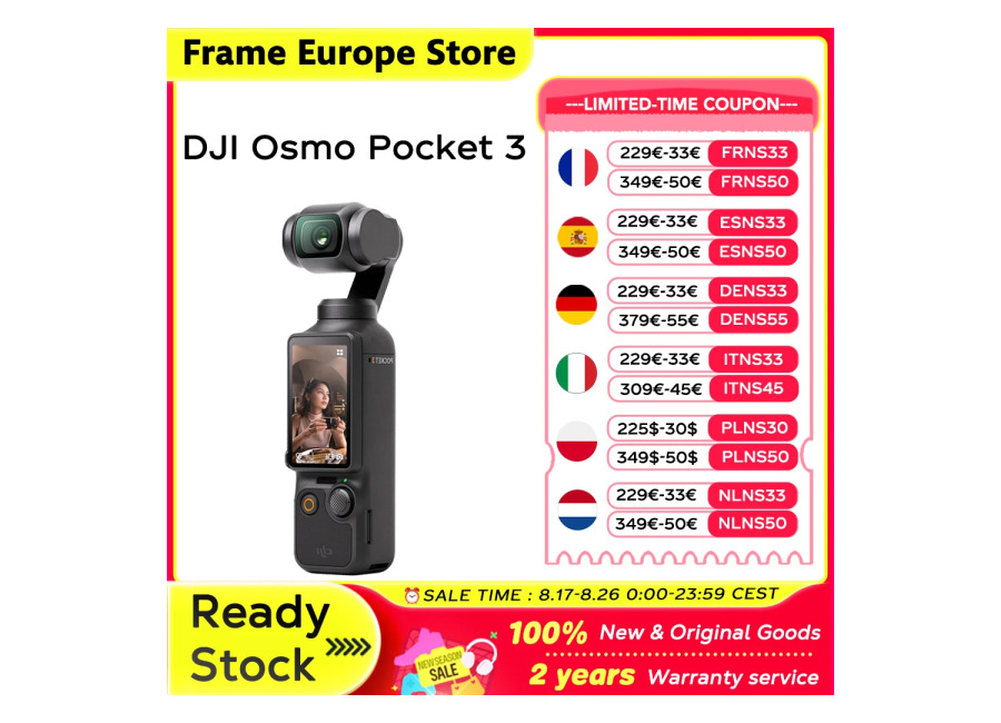 [Nuevo y Original] DJI OSMO Pocket 3, Potente Sensor de 1 Pulgada, 4K/120fps, Pantalla Táctil Giratoria…