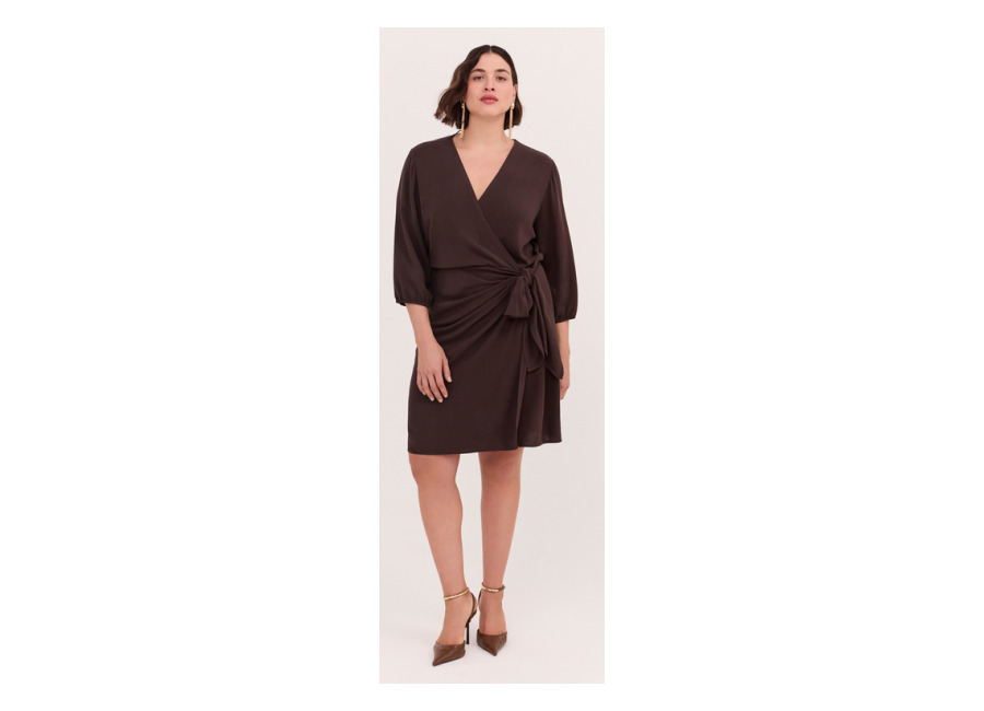 Fiorella Rubino Vestido cruzado JOY en viscosa
