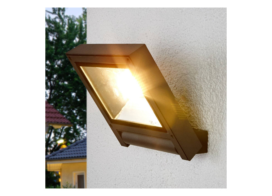 Lucande Foco exterior LED Lucande Maica, antracita, orientable, IP65