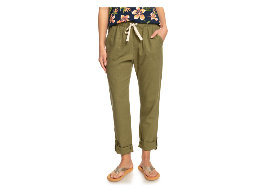 Roxy On The Seashore – Pantalón tipo cargo Verde Mujer