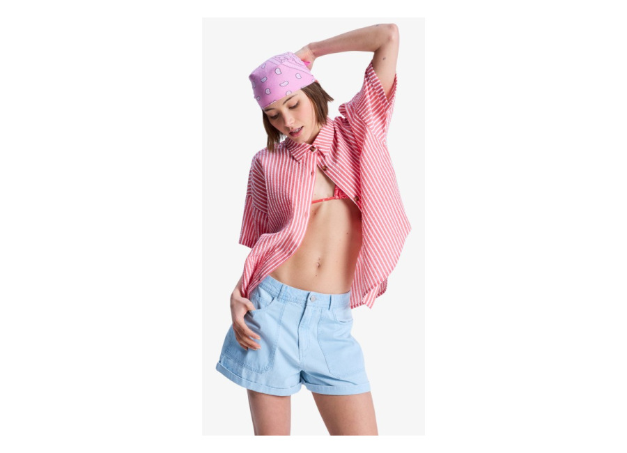 Roxy Vibrant Community – Short Vaquero Azul Mujer