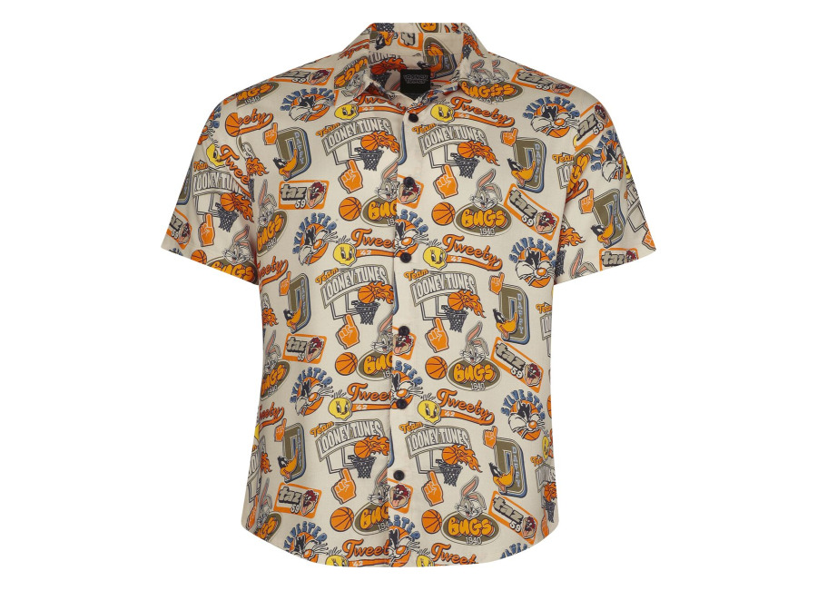 Looney Tunes Camisa manga Corta de Looney Tunes – Allover – Hawaii – S 3XL – para Hombre – multicolor