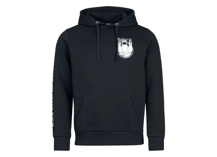 Barrio Sesamo Sudadera con capucha de Barrio Sesamo – Rock Monster – Krümelmonster – Cookie Monster – S XXL – para Hombre – Negro