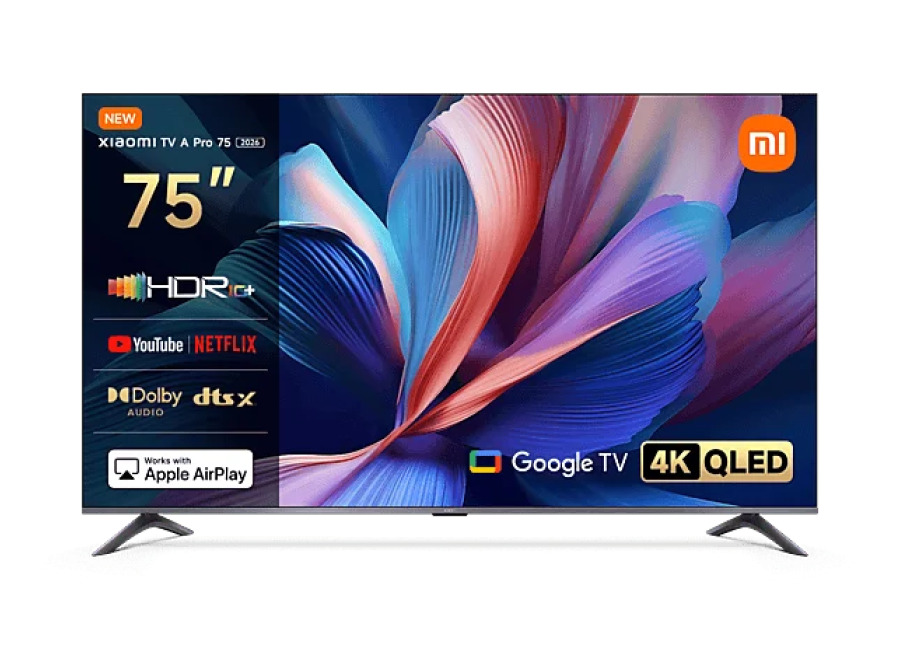 Xiaomi TV QLED 75″ – Xiaomi 75 A PRO, 4K, Quad cortex A55, Smart TV, Google Negro