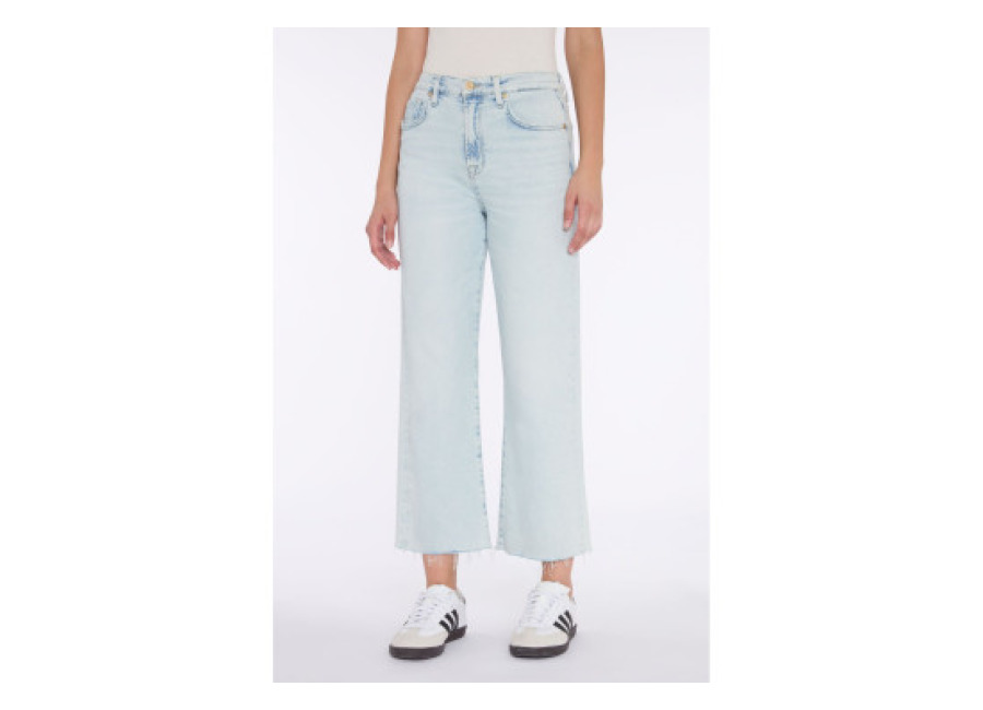 7 For All Mankind para mujer. 7U600120UIA Jeans Cropped Alexa azul (24), Casual, Algodón