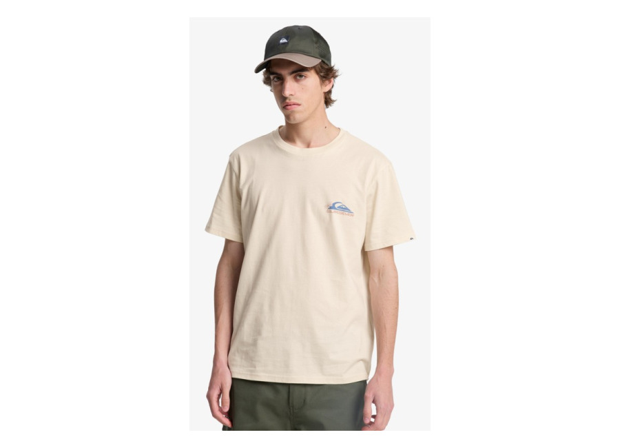 Quiksilver – EV Barrel Paradise – Camiseta de manga corta Beige Hombre