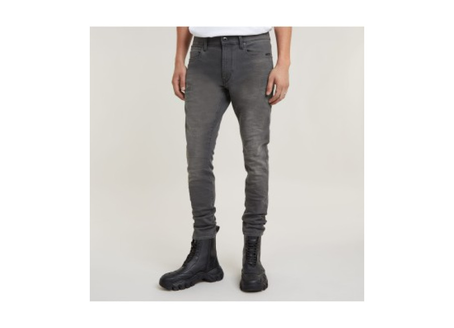 G-Star para hombre. 51010-6132-1243 Jeans Revend Skinny gris (34/38), Casual, Algodón, Deni