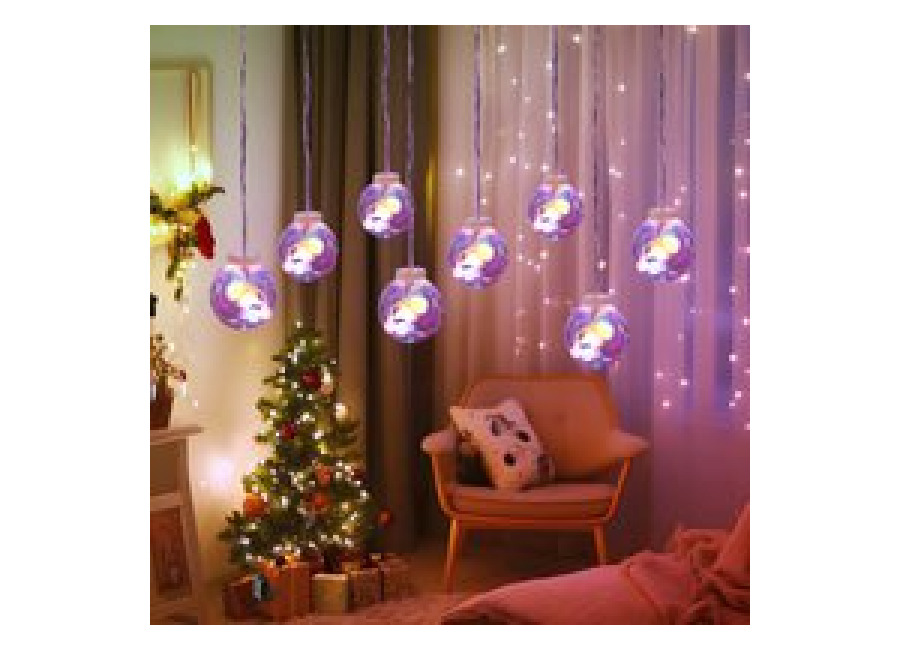 ✨ Bola de deseos con efecto de onda y carámbanos RGBY, ideal para interior y exterior