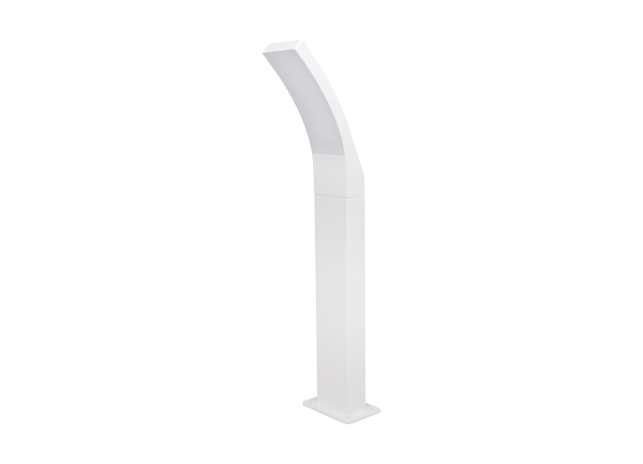 Poste gambell rectangular led blanco
