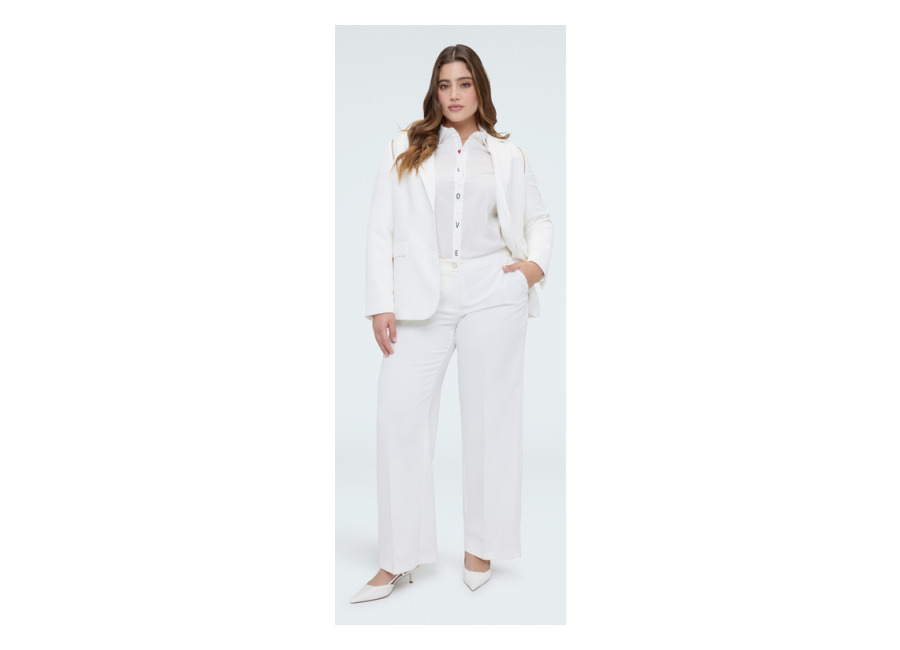 Fiorella Rubino Pantalones Wide Leg en tejido fluido stretch