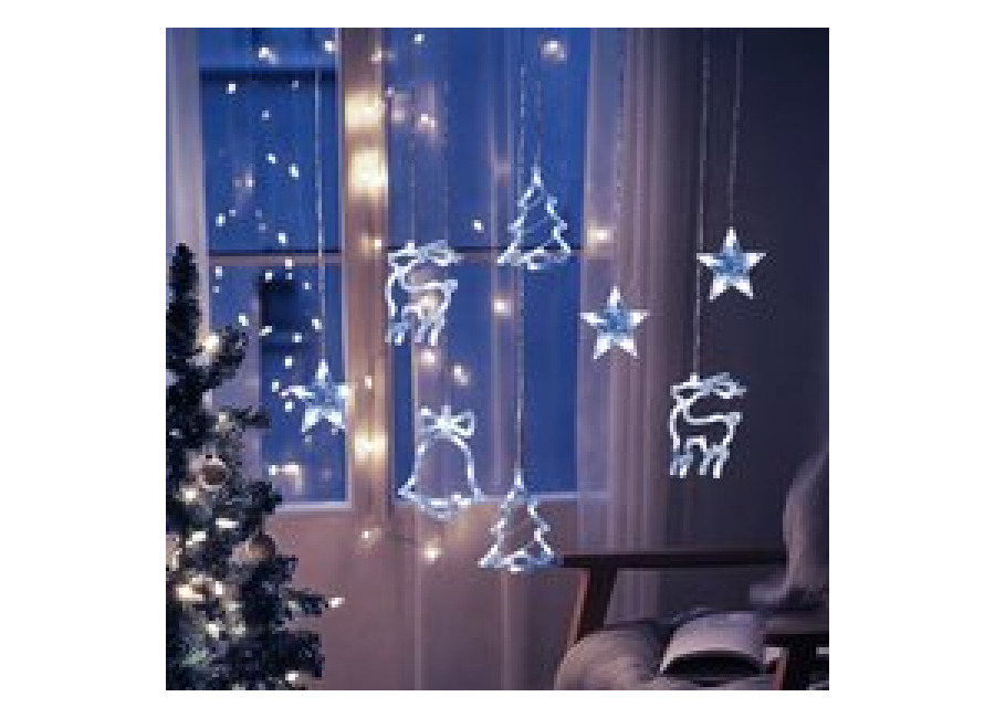 ✨ Aigostar Cortina de Luces LED blanca fría, perfectas para decorar en Navidad