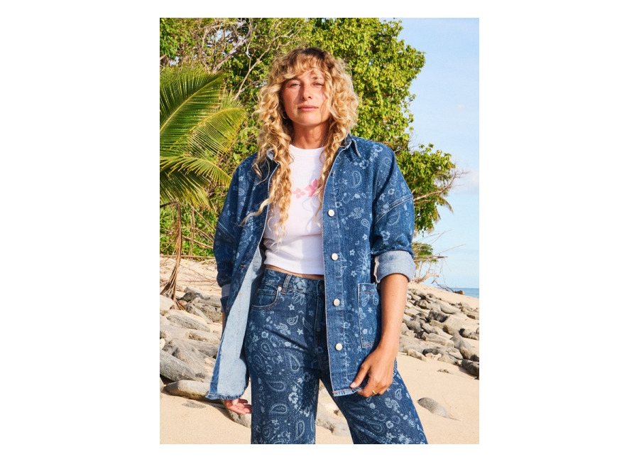 Roxy Kick Back Washed – Camisola Azul Mujer
