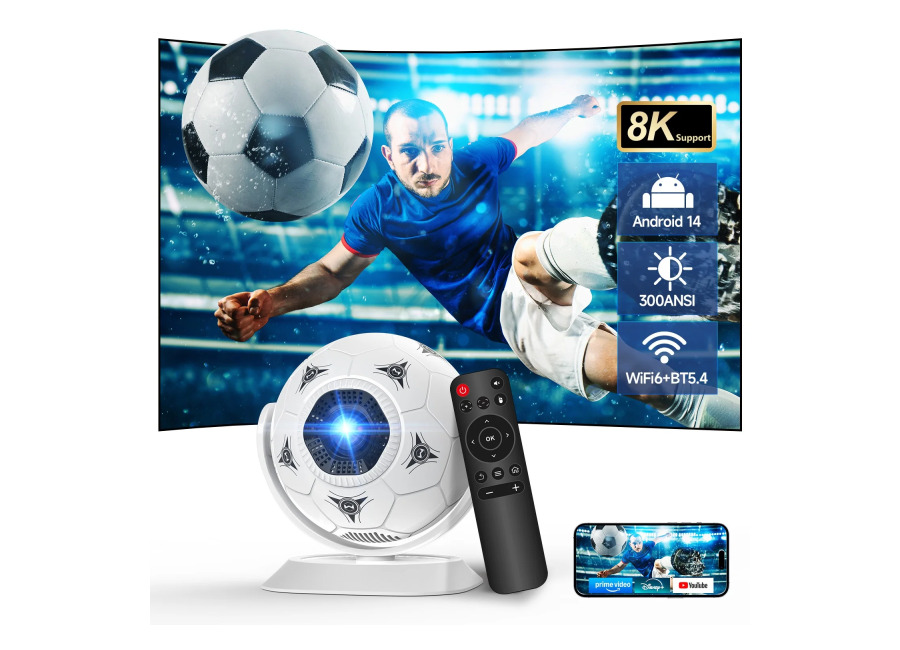Proyector Magcubic Android 14 HY300F 8K, Proyector MINI de 30 Ansi, LED Wifi6 BT5.4, Proyector de…