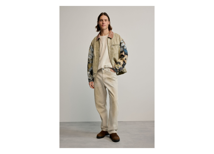 Desigual Pantalón largo liso, Hombre, Algodon, MarróN, 28