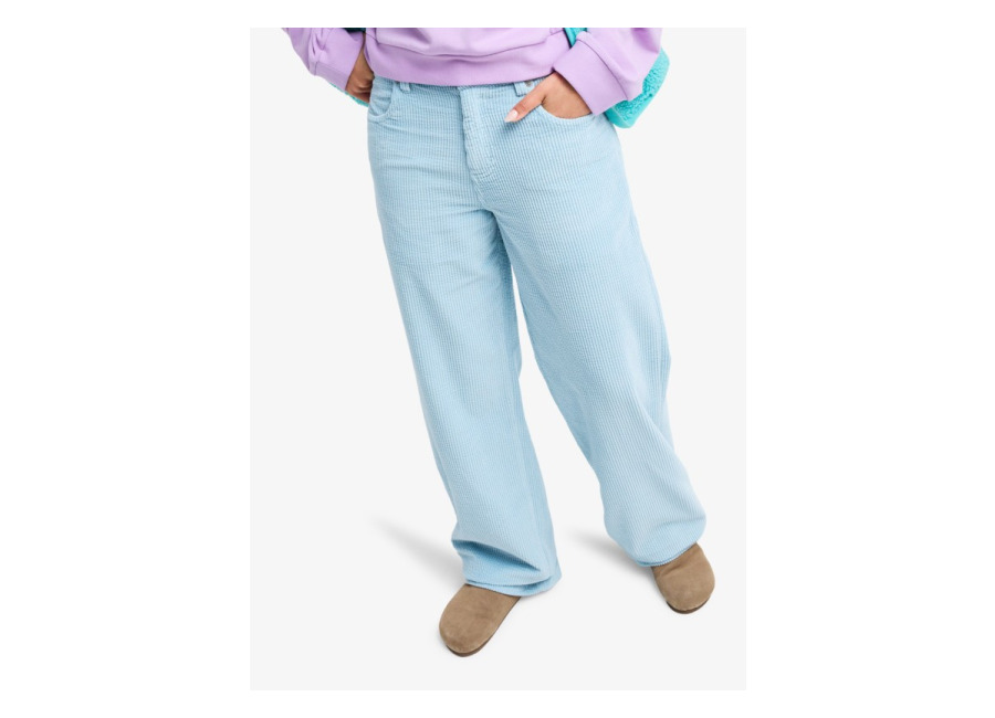 Roxy Dawn Patrol Corduroy – Pantalón de Pana Azul Mujer