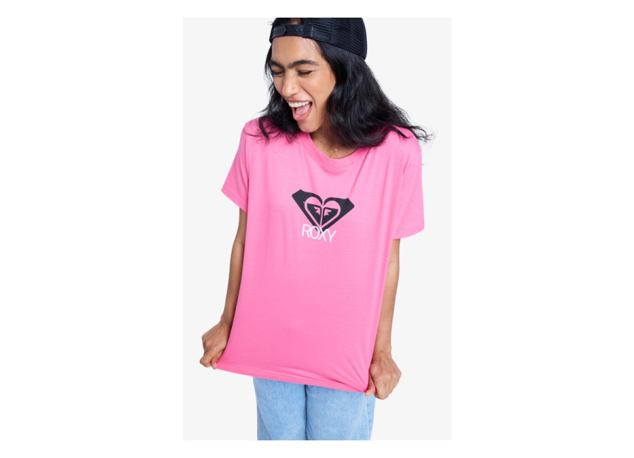 Roxy Ocean Road Art – Camiseta de manga corta Rosa mujer