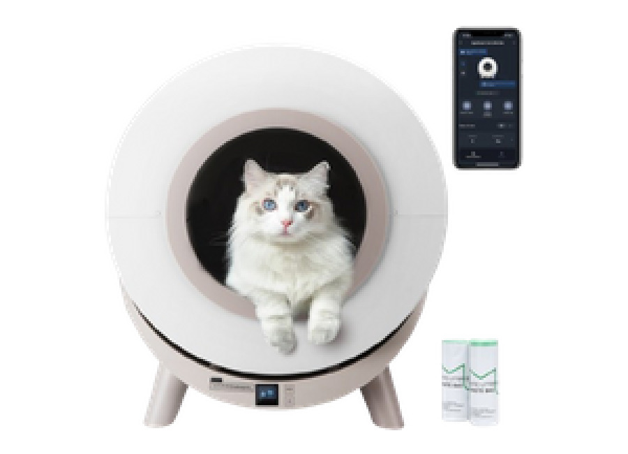 Nobleza LitterBot – Arenero Autolimpiable Inteligente para Gatos con App, 80L Capacidad, Ideal para Vario