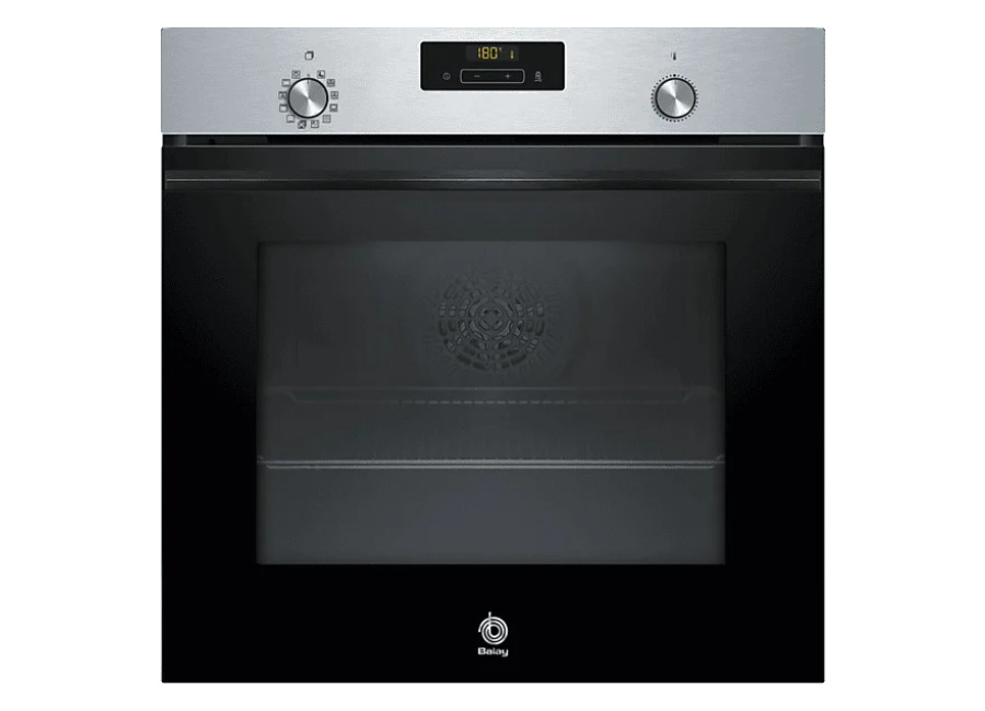 Balay Horno – Balay 3HB4841X3, Serie Acero, Multifunción, Pirolítico e hidrolítico, 71 l , AutoChef 10 recetas Raíles Comfort, 60 cm, Inox