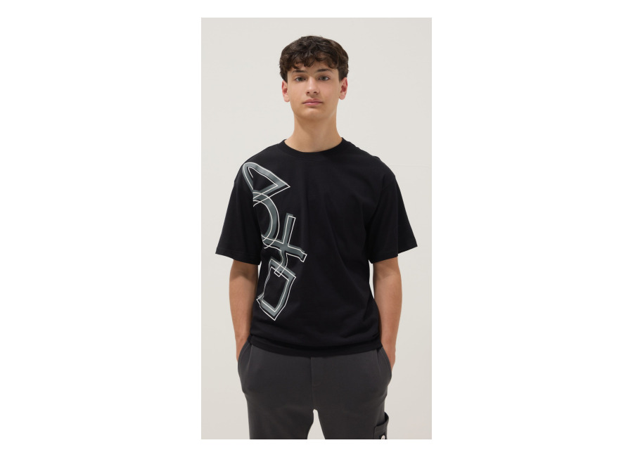 Ovs KIDS Camiseta Negra De Niño Con Logo De Playstation En Algodón 100%, Corte Relaxed, Niño, Negro, Talla: 10-11