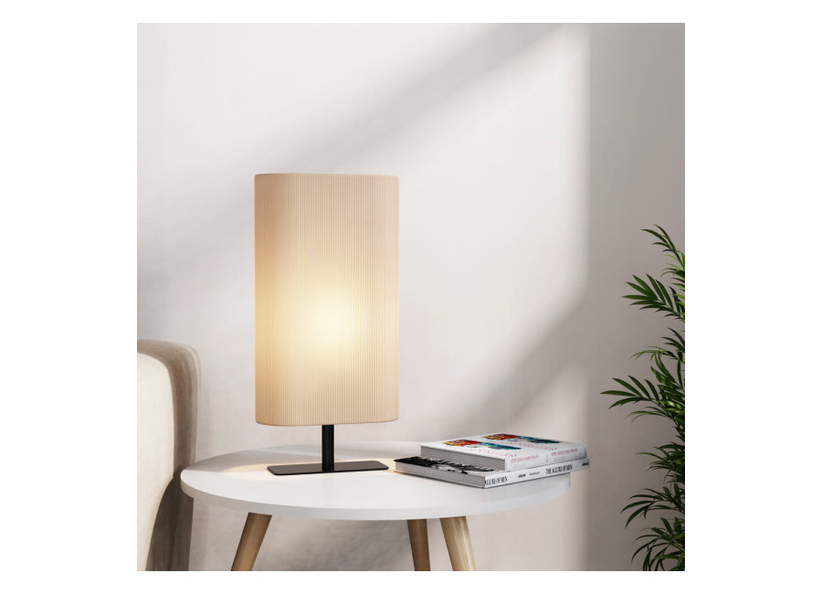Home Deluxe Lámpara de mesa SUKO grande – Beige