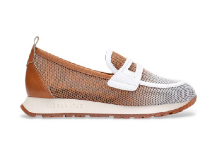 Hispanitas para mujer. Zapatillas Kansas marrón (36), Piel, 3 a 5cm, Ninguno, Casua