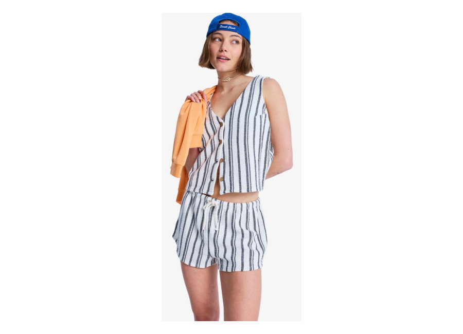 Roxy Sunkissed Spirit – Short de cintura elástica Blanco Mujer