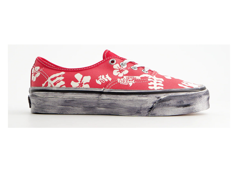 Converse Zapatillas de lona estampado hawaiiano desgastadas – Vans Lx Authentic, 36