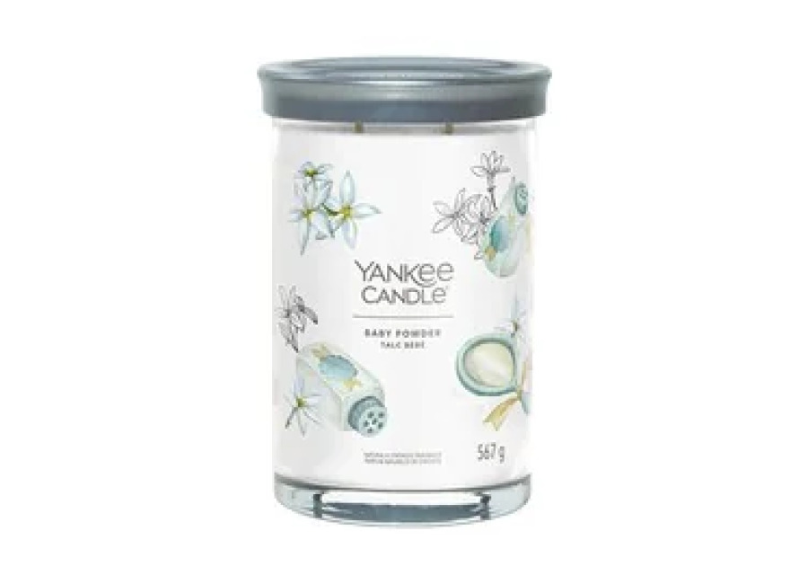 Yankee Candle Vela en vaso Baby Powder Signature – 567,0 g