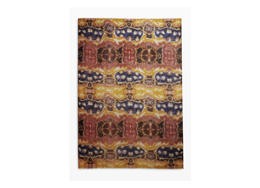 Desigual Foulard diseñado por Mr. Christian Lacroix, Poliester, Amarillo, U