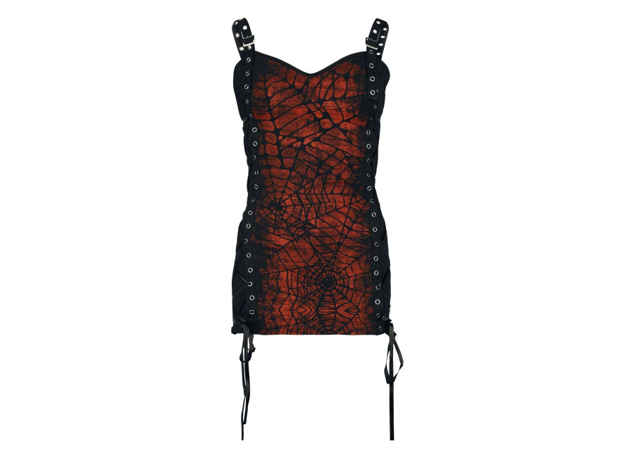 Gothicana by EMP Top Gótico de Gothicana by EMP – Spider web – S XXL – para Mujer – Negro