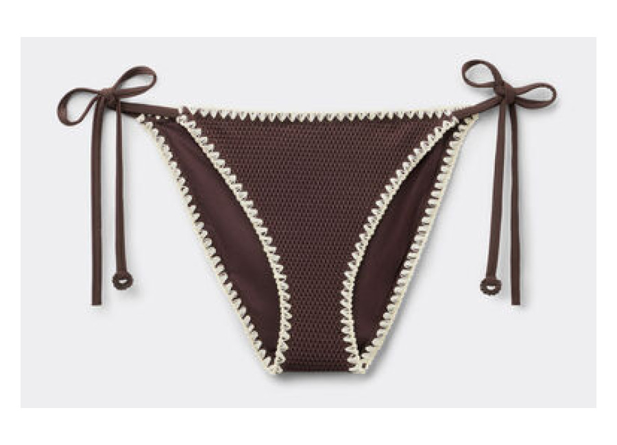 Calzedonia Bikini Braguita Cordones Bicolor Embroidery Mujer Marrón Tamaño
