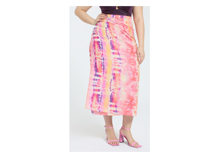 Fiorella Rubino Pareo de viscosa con estampado tie-dye