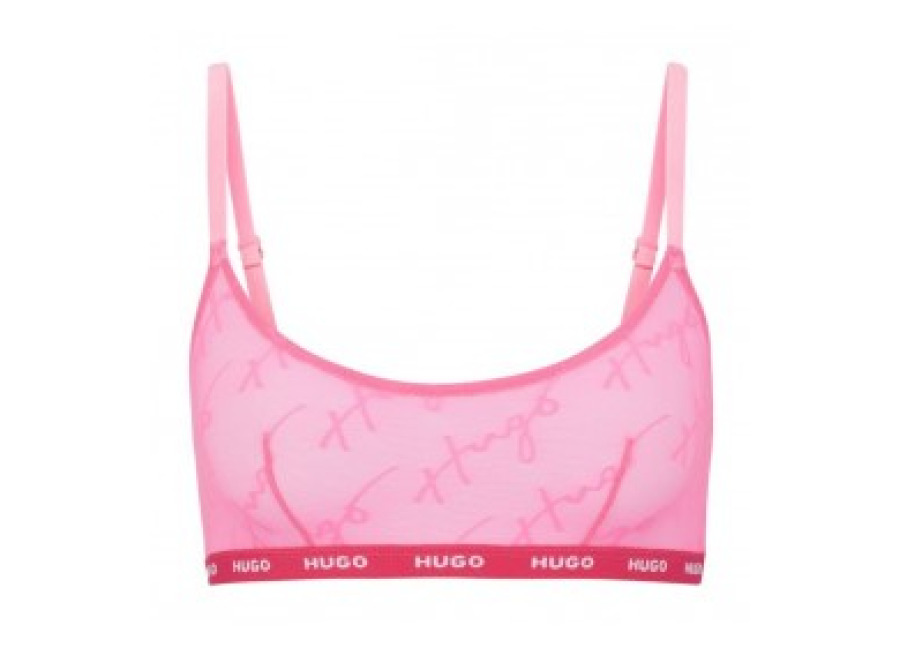 Hugo para mujer. 50492452 Sujetador Bralette Encaje Rosa (XS), Homewear, Poliamida