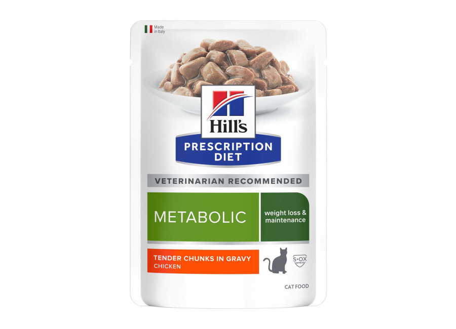 Hill’s Prescription Diet 36 x 85 g para gatos en oferta: 24 + 12 ¡gratis! – Metabolic Control de Peso