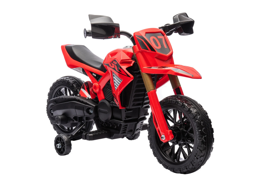 Motocicleta eléctrica para niños AIYAPLAY, moto cross para niños con batería de 6 V, 2 motores,…