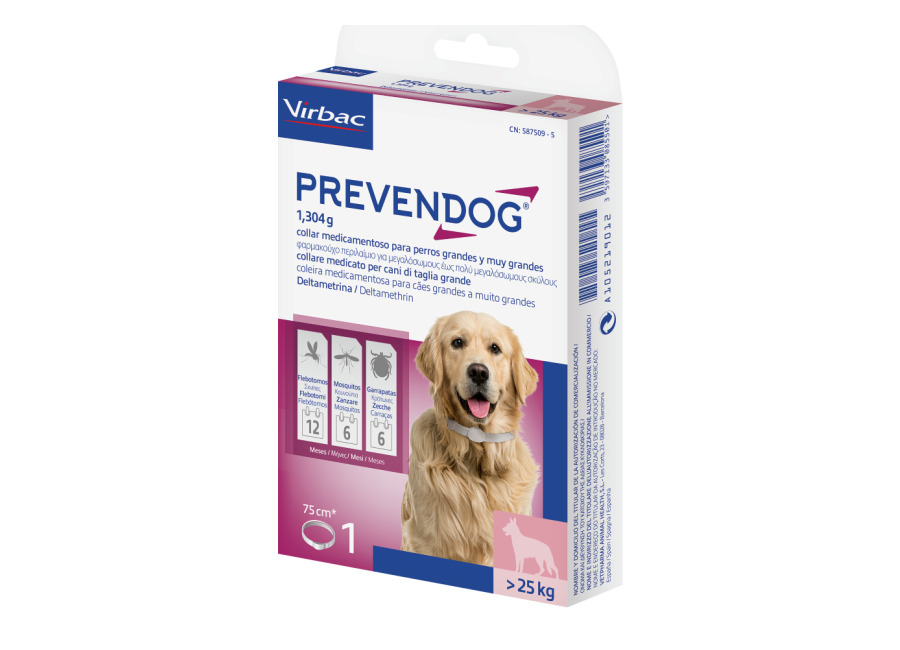 Prevendog collar antiparasitario para perros – 2 x 75 c