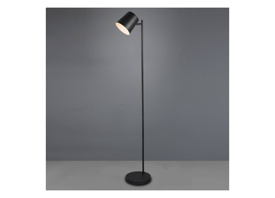 Reality Leuchten Lámpara pie LED Blake, batería, atenuable, negro