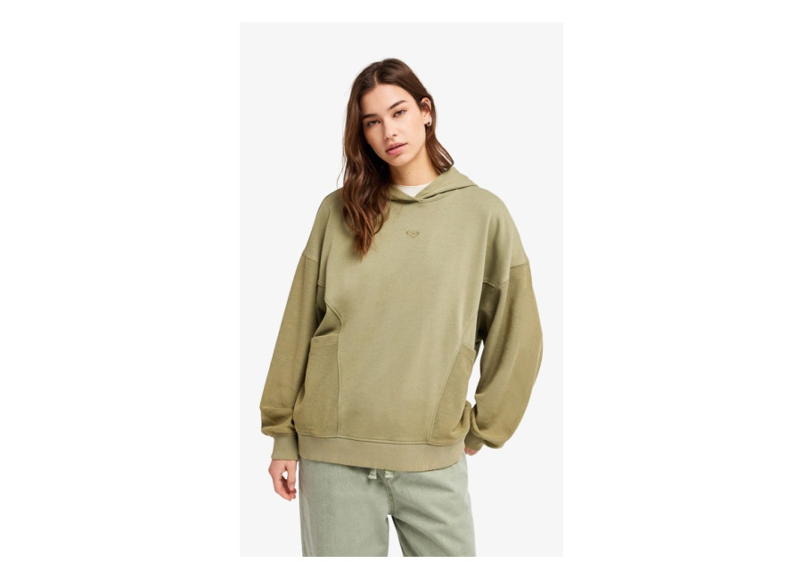 Roxy Power Of Nature – Sudadera oversize con cremallera Verde Mujer