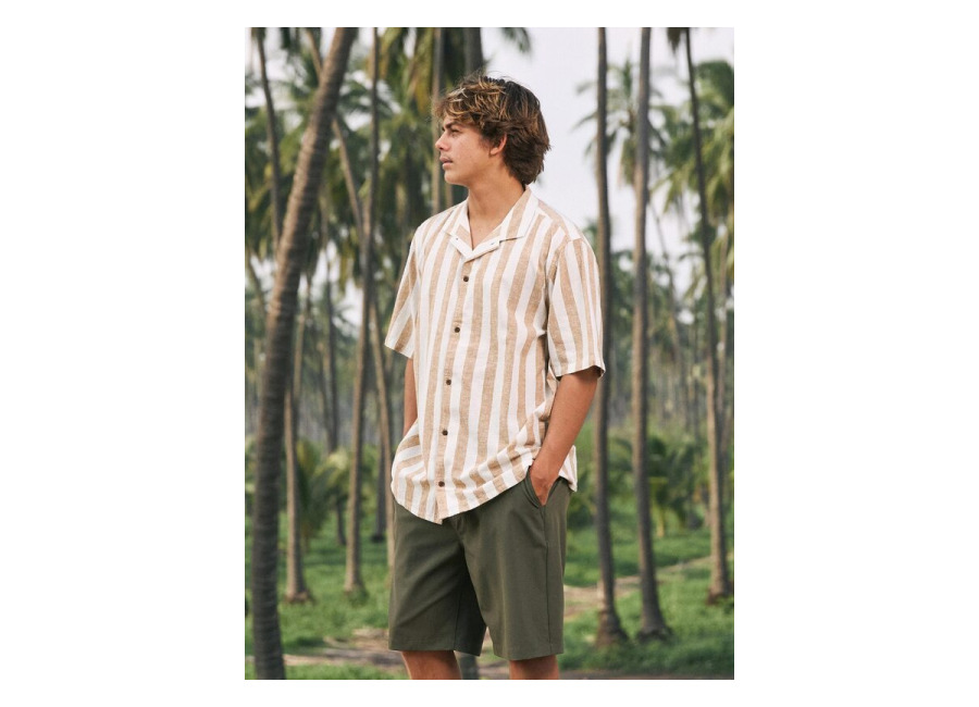 Quiksilver – Sunset Song – Camisa de Manga Corta Blanco Hombre