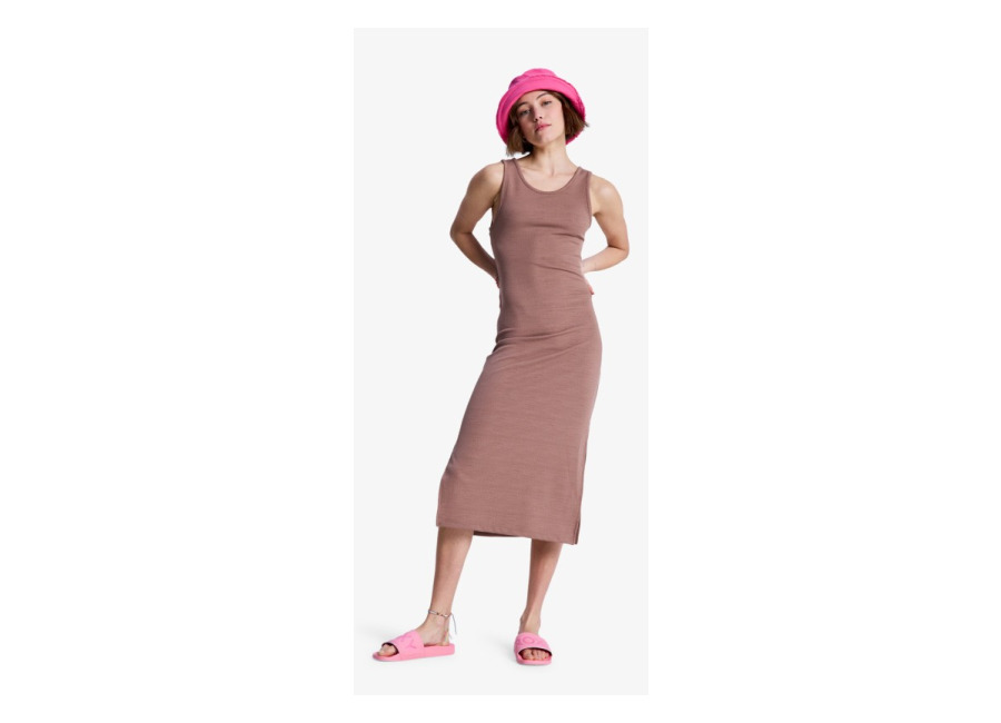Roxy Good Keepsake – Vestido de Longitud Media Marrón Mujer