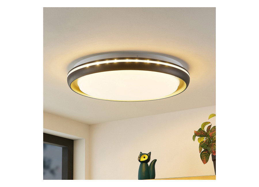 Lindby Plafón LED Lindby Melchioris, redonda
