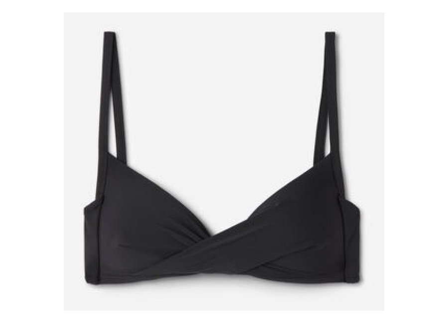 Calzedonia Bikini cruzado triángulo con relleno gradual Indonesia Mujer Negro Tamaño 2